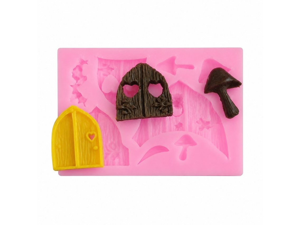 Molde De Fondant Chocolate Silicone, Ferramenta Decoração Bolo Para Doces, Geléia, Sabão, Muffin, Cera, Gelo