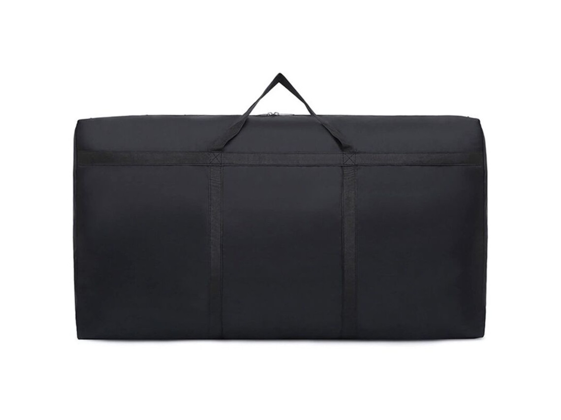 Saco Organizador Grande, Impermeável, Preto, 90l, Dobrável, Para Roupas, Viagens Ou Mudanças