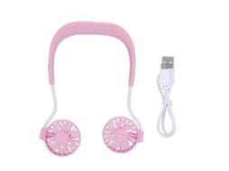 Ventilador portátil com cabeça dupla e carregamento USB EOOCOO
