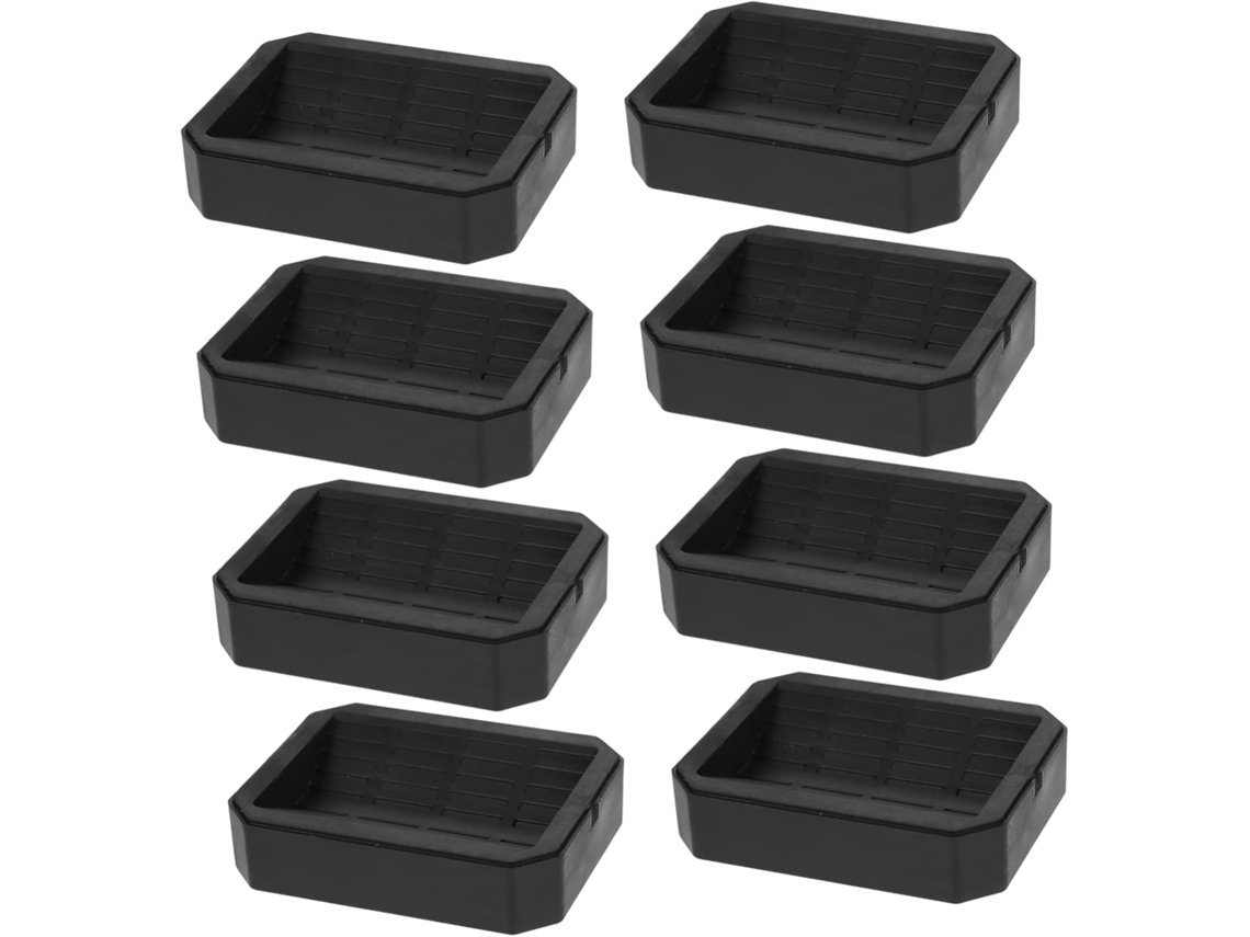 Conjunto De 8 Protetores Silicone Antiderrapantes Para Rodízios Móveis, Camas E Sofás Design Resistente A Arranhões