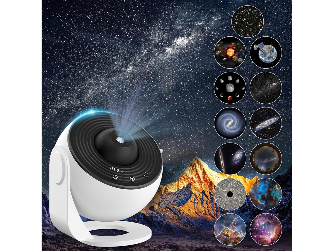 Projetor De Estrelas Para Planetário, Projetor De Estrelas E Galáxias Para Teto, Com 12 Discos, Rotação De 360° E Luz Noturna Para Crianças Adultos