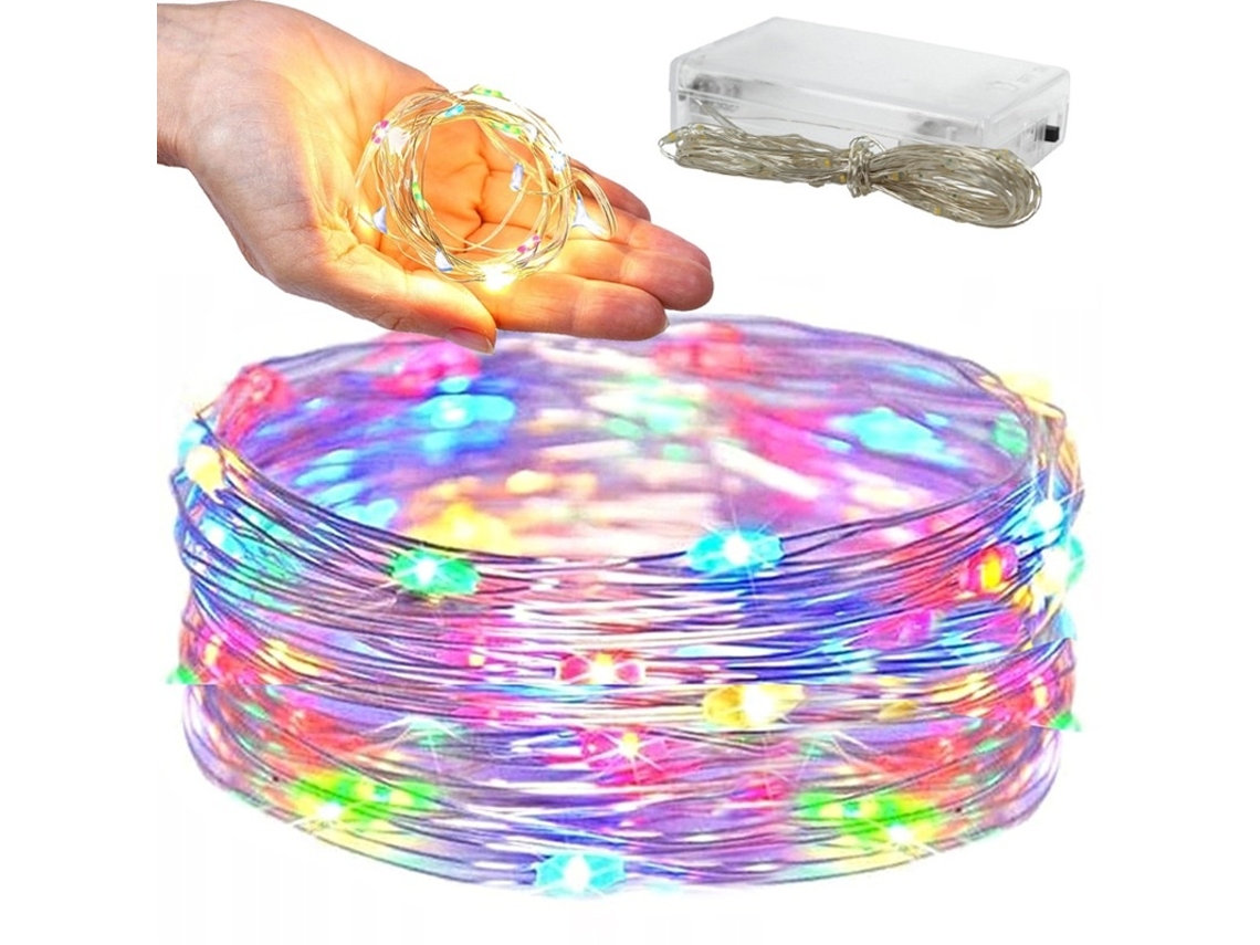 Fita Led, 100 Díodos, 10 M, Rgb, Para Decoração De Móveis, Televisão, Prateleiras E Ambientes Internos