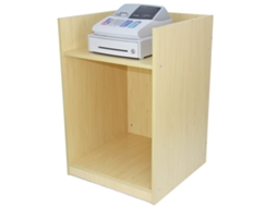 Balco Para Caixa Registradora | Mdf Cor Maple| 60x60x90 Cm | Design Modular Compacto | 2 Prateleiras | Ideal Para Lojas Monstershop