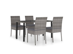 Dining Set, Dining Sets Vidaxl Cinzeto Rattan / Vime (n/a)