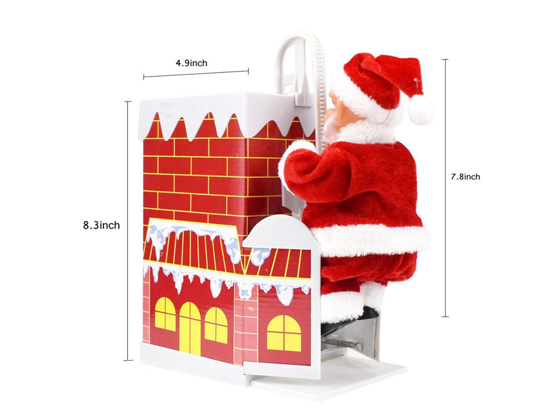 Laxiscreed Boneco De Natal Com Sons Divertidos Para Decorar A Parede Nesta Festas