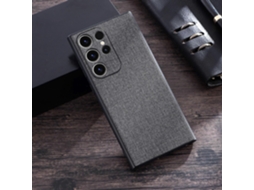 Capa De Celular Com Textura De Tecido Pu Tpu Para Samsung Galaxy S23 Ultra 5g