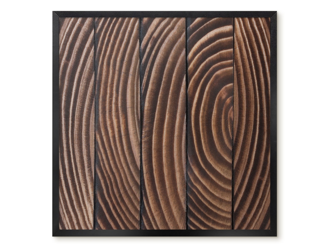 Quadro de parede magnético em madeira clara para escritório Espelharte (50x50 cm)