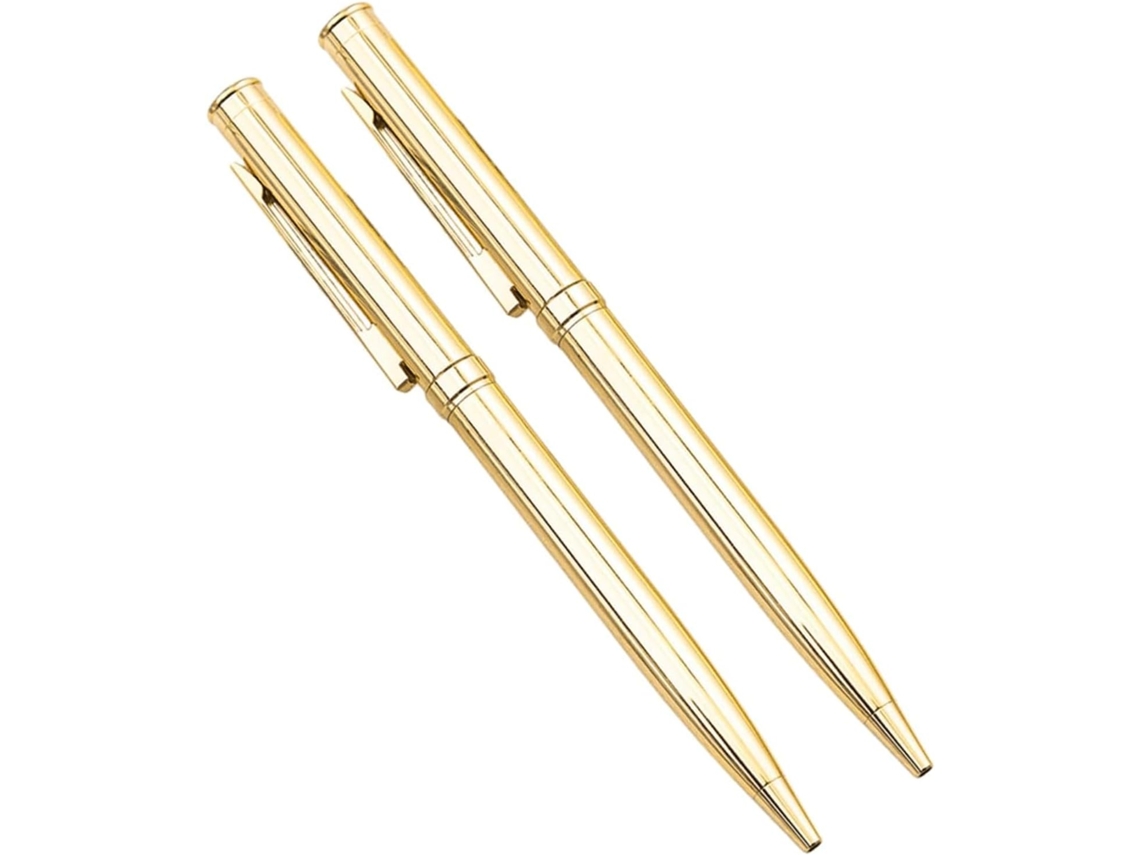 Conjunto De 2 Canetas Rollerball Metal, Tinta Gel Escrita Suave Para