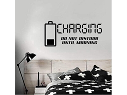 Adequado para quarto adesivos de parede de pvc autoadesivo decoração murale decoração de casa sala de estar removível arte de parede personalização 75x33cm