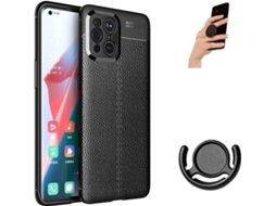 Capa Oppo Find X3 PHONESHIELD Rugged Carbon e Suporte Multifunção Preto
