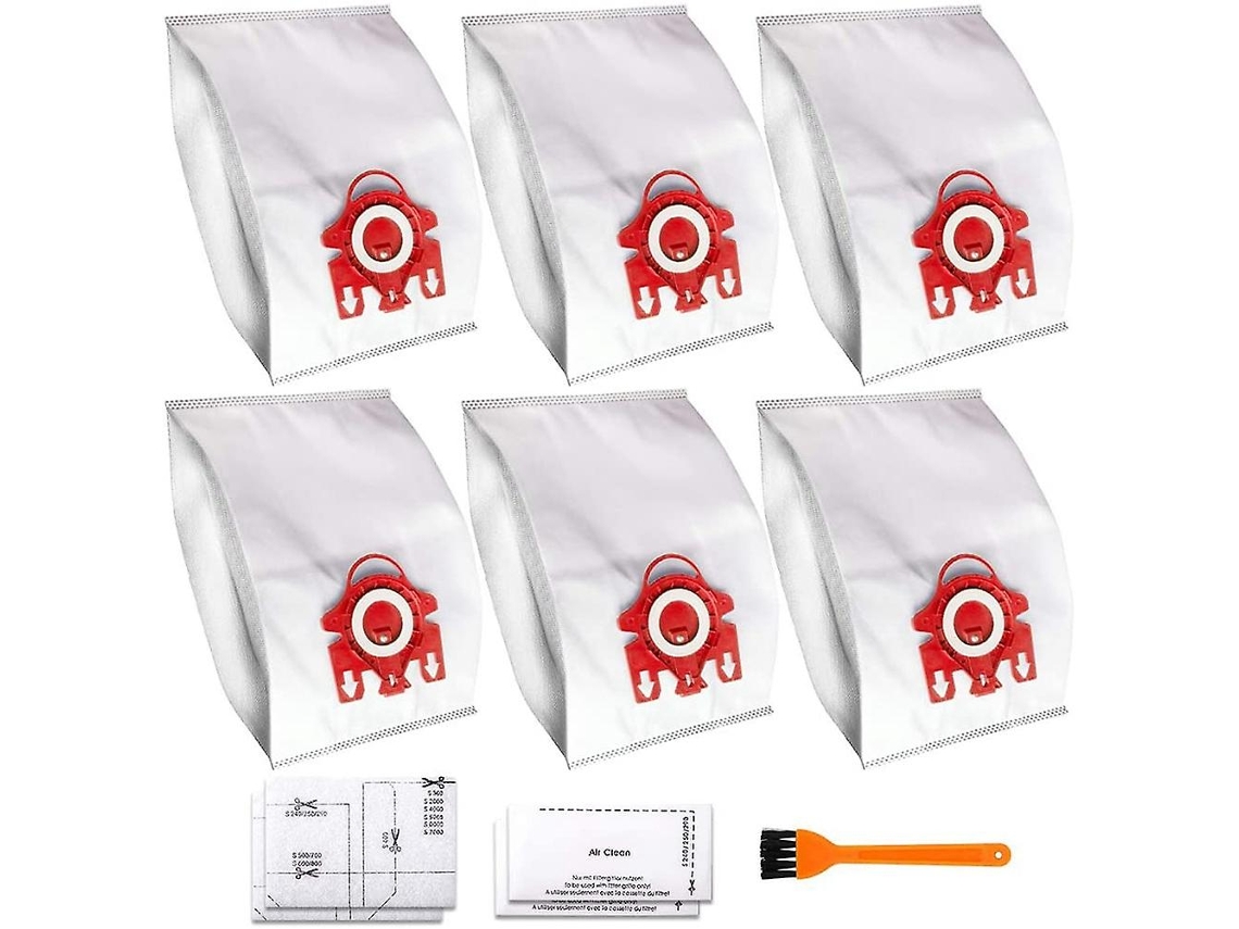 Acessórios de Aspirador Saco de pó de eficiência 3D compatível com Airclean 6 peças para substituição de pó Fjm parte de substituição 1