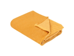 Colcha Decorativa Beliani Bayburt De Poliéster Naranja 150x200x1