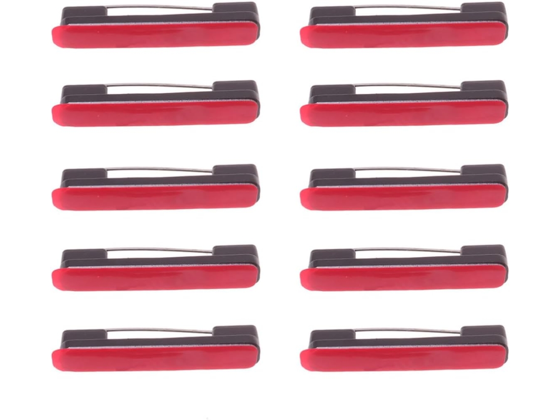 Magiclulu 100 unidades de Alfinetes Segurança Autoadesivos Pretos Médios para Crachás Identificação, Alfinetes de