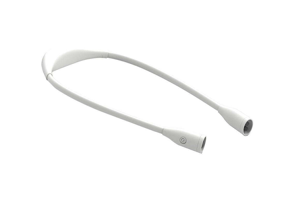 Luz de Leitura para o Pescoço, 3 Cores, 3 Níveis de Brilho, Portátil, Alimentada por Bateria, Usb Flexível, Mãos Livres BRILVIBERA