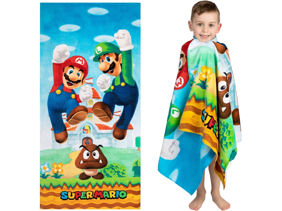 Toalha Infantil de Algodão Super Macio, Ideal para Banho, Piscina e Praia, 75 X 150 Cm BRILVIBERA (1 Unidade)