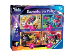 Trolls 2 World Puzzle 4 Em 1 (Idade Mínima Recomendada: 3 anos)