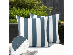 Cobertor De Borracha Estampado - Para Fora E Para Dentro - Azul 45x45 Cm - 2 Unidades