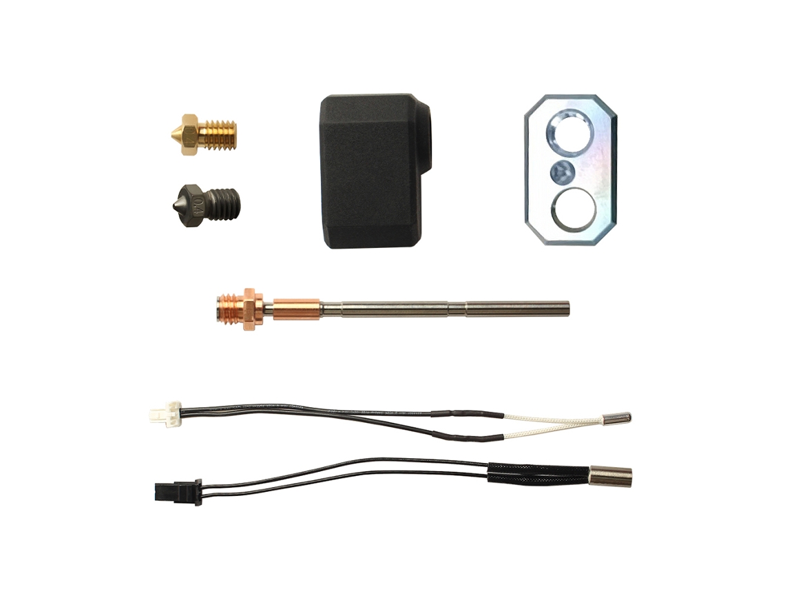 Kit Hotend para Impressora 3d Prusa Mk4 com Bocal de Latão 0.4mm e Mangueira de Silicone S/MARCA