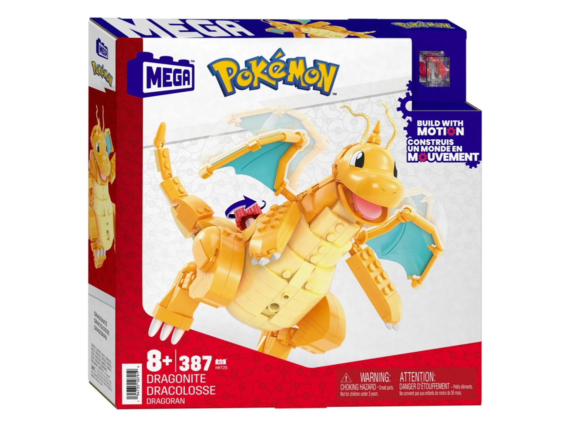 Mega Construx Pokemon Dragonite MEGA BLOCKS (Idade Mínima: 8)