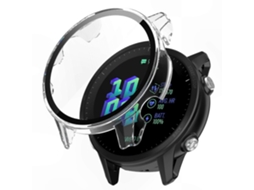 Capa Rígida de Policarbonato com Protetor Tela Vidro Temperado para Smartwatch Corrida Gps. GOKOCO
