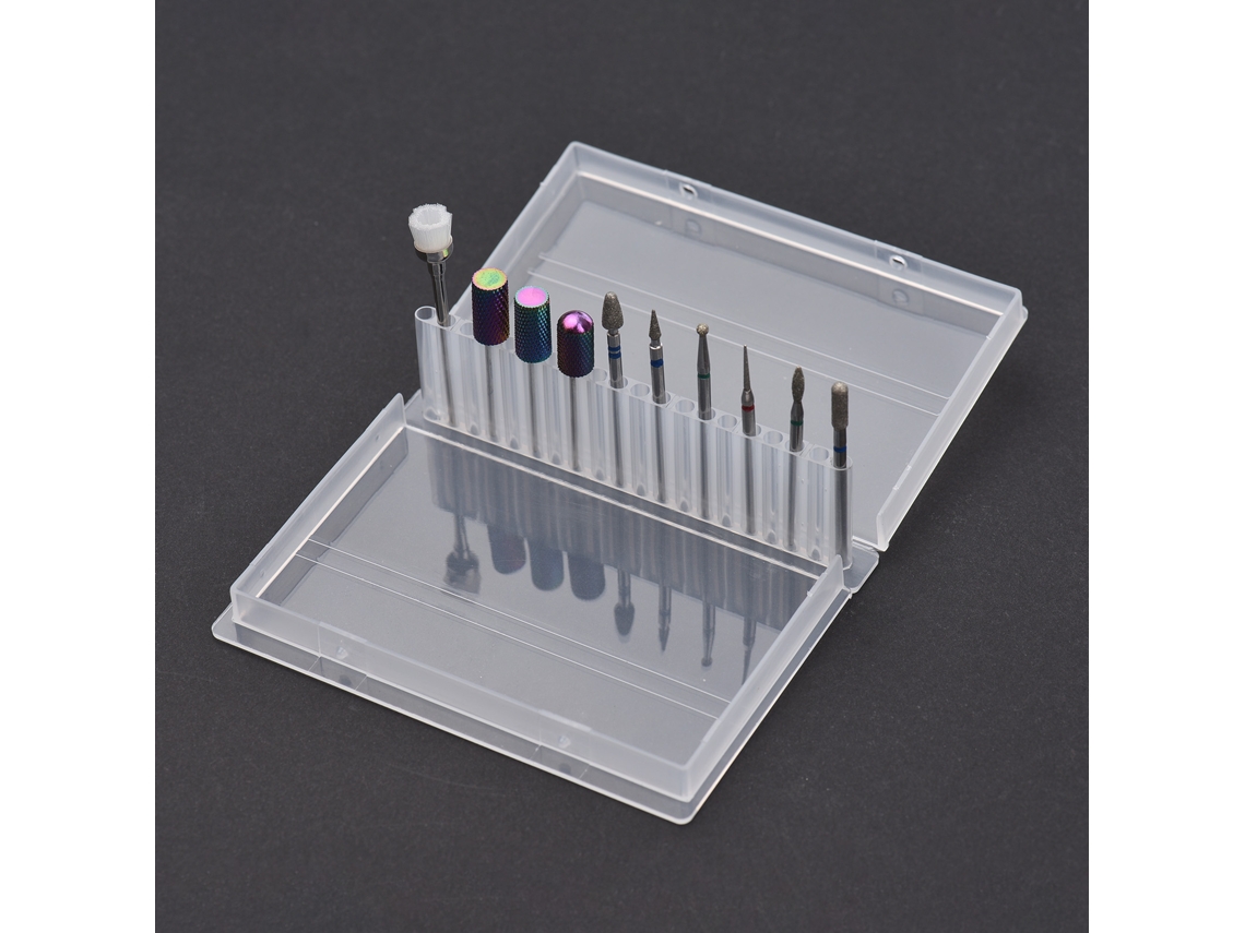 Kit 30 Brocas De Dremel De Aço Tungstênio Para Unhas Manicure Pedicure Limpeza Esmalte Remoção