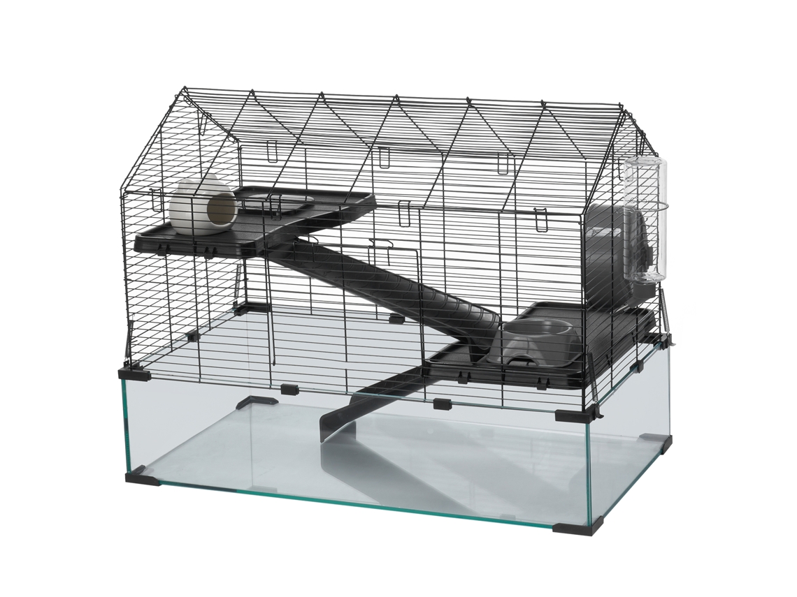 Gaiola Para Hamster 75x44x61 Cm Transparente Com Visão De 360° Animais Pequenos Gaiolas Ventiladas Porta Frontal Casa Portátil Hamsters, Ratos