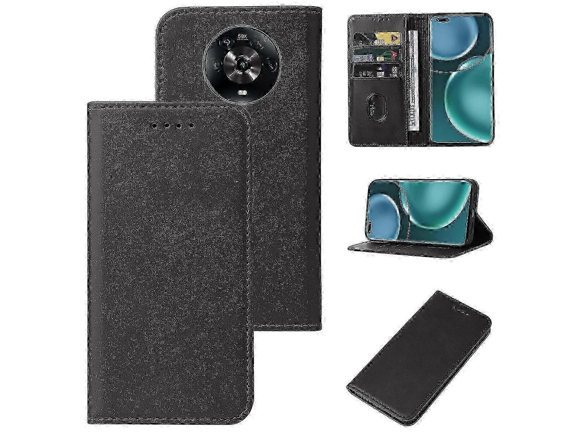 Capa De Couro Com Fecho Magnético Para Celular For Honor Magic4