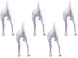Conjunto De 5 Ganchos Parede Em Formato Rabo Cachorro Para Pendurar