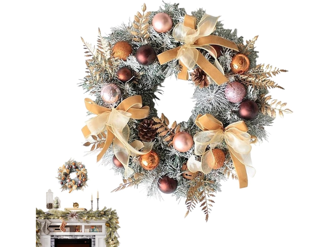 Guirlandas De Natal Para Porta De Entrada, Decoração De Festa, Enfeites, Pinhas |