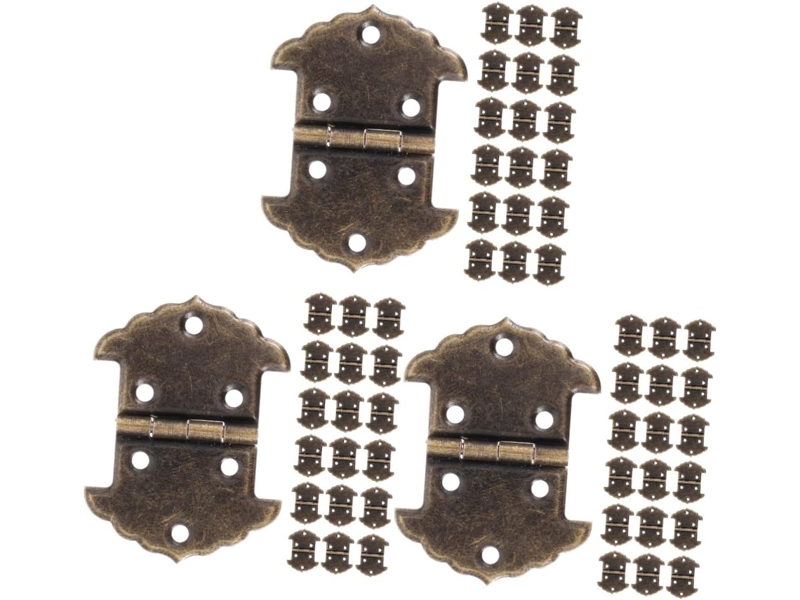 Dobradiças De Renda Para Guarda-roupas, 3 Portas, 20 Peças, 90 Cm (3 Pés)