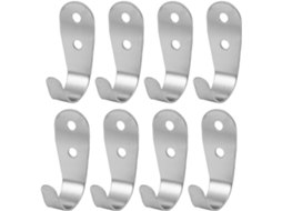 Cabide Individual para Roupas de Quarto e Banheiro, com Gancho de 1mm, Pacote com 8 CHABERLU