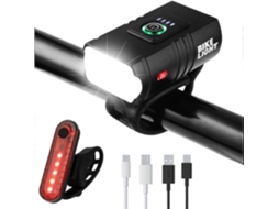 Luzes Para Bicicleta, Conjunto De Luzes Recarregáveis Ââpor Usb, Farol Dianteiro E Lanterna Traseira Para Bicicleta. Aquaforge