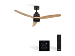Create - Wind Stylance Natural Wood - Ventoinha De Teto 40w Silencioso 100% Madeira Vários Tamanhos