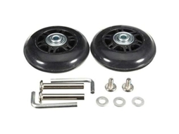 Rodas De Substituição Pretas 50 X 18 Mm Para Bagagem(1 Par). Leves E Práticas, Com Ferramenta De Substituição Inclusa