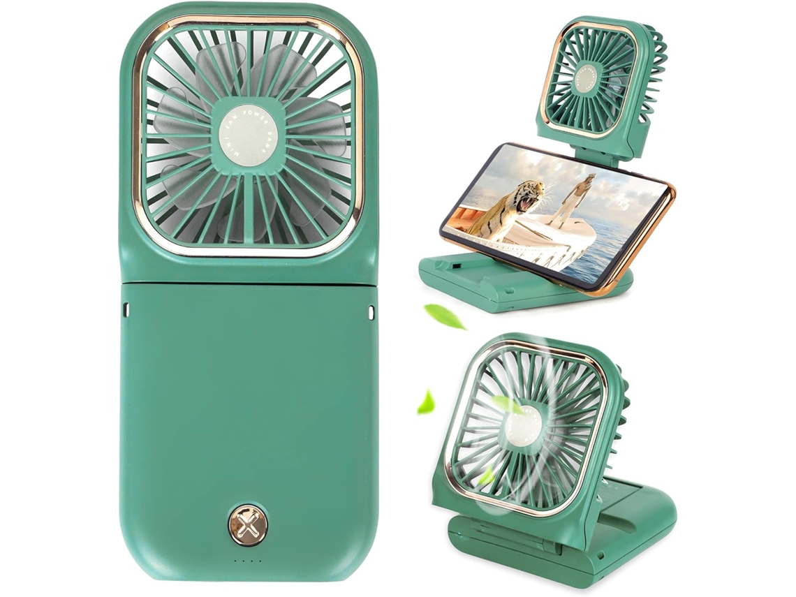 Ventilador Mini EIFSON 5 em 1 com Cordão Pescoço 3 Velocidades