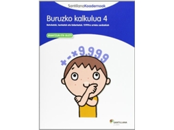 Livro Buruzko Kalkulua 4 Santillana Koadernoak de Various (Basco)