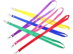 Conjunto De 6 Cordões Porta Crachás Em Nylon Com Mosquetão, Práticos E Duráveis Atividades Esportivas E Caminhadas