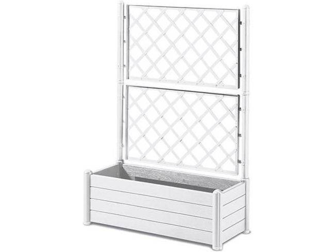 Floreira STEFANPLAST Branco (100 x 43 x H 142 cm; 80 L)