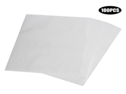 Tapete Silicone Lurelia, 100 Unidades, Antiaderente, Branco, Para Forno E Pastelaria
