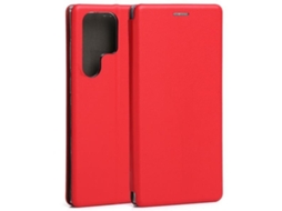 Capa Ultra para Samsung Galaxy S23 Ultra BELINE Pele Sintética Magnética Vermelho