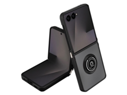 Avizar Capa Para Samsung Galaxy Z Flip 7 Dobrável Com Anel Magnético Preto
