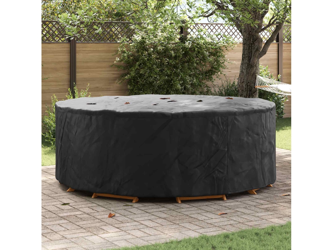 Vidaxl Capa Para Móveis 244 X 244 X 85 Cm Tecido Oxford 210d Redondo