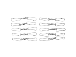 10pcs Gancho Espiral de Aço Inoxidável 360° Giratório para Sinete de Vento Comedouro para Pássaros 7cm