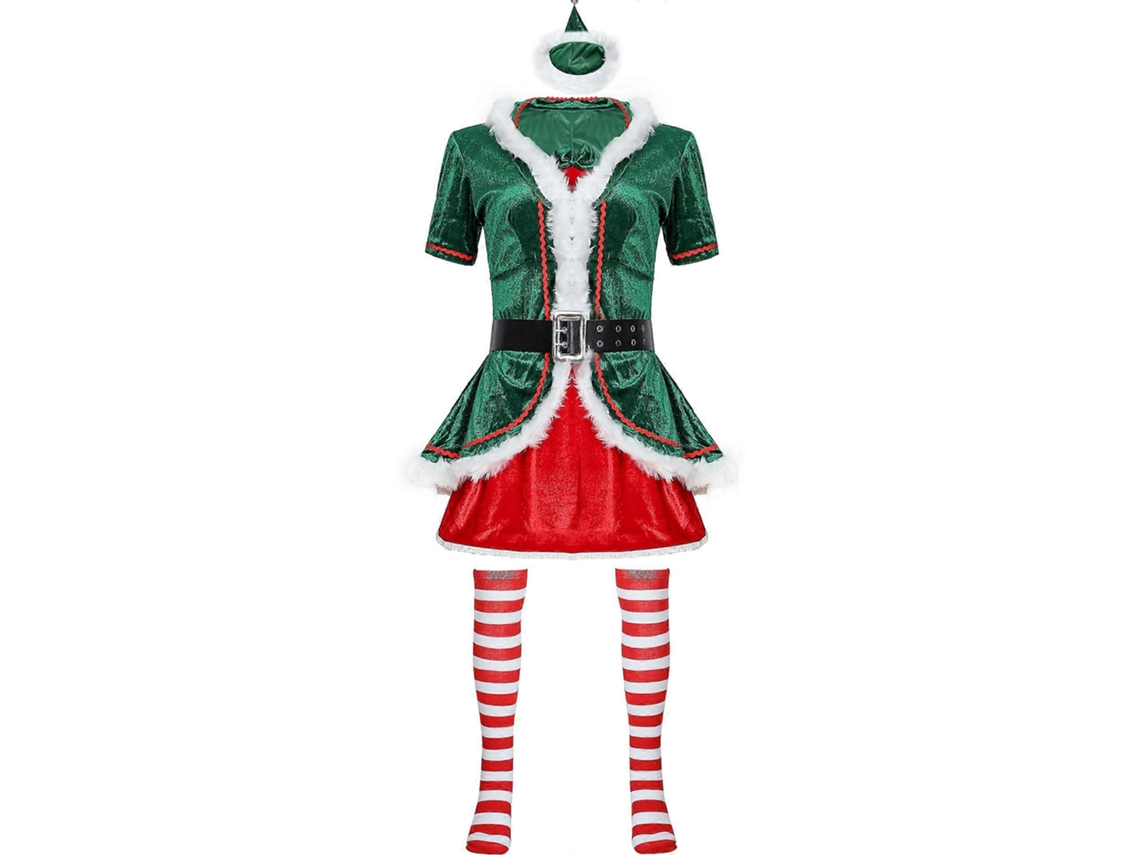 Xxl Roupas De Natal Para Casal, Fantasia De Natal Para Dramatização, Traje Feminino De Performance De Natal, Uniforme De Jogo Olysi Shop