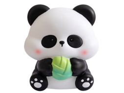 Cofrinho Panda Fofo Criativo Em Pvc Com Desenho De Panda, Grande Capacidade, Durável E Fácil Acesso, Perfeito Para Crianças, 16x Aquaforge