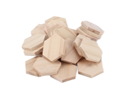 Fatias De Madeira Inacabadas Para Projetos Faça Você Mesmo, Blocos De Madeira Em Branco, Formato Hexagonal, Material De Madeira Premium, Superfície