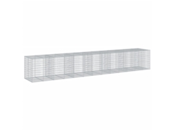 Gabion Basket, Gabion Baskets Vidaxl Prateado Ferro (650 X 100 X 100 Cm)