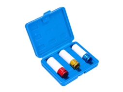 Laxiscreed Kit De Soquetes Para Porcas, 3 Peças, Metal, Encaixe Profundo, Compatível Com Ferramentas De Impacto