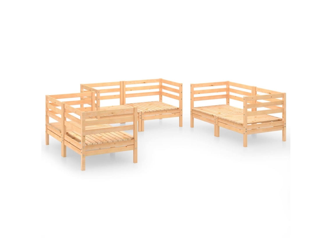 Garden Lounge Set, Garden Lounge Sets Vidaxl Marrom Madeira De Pinho (n/a)