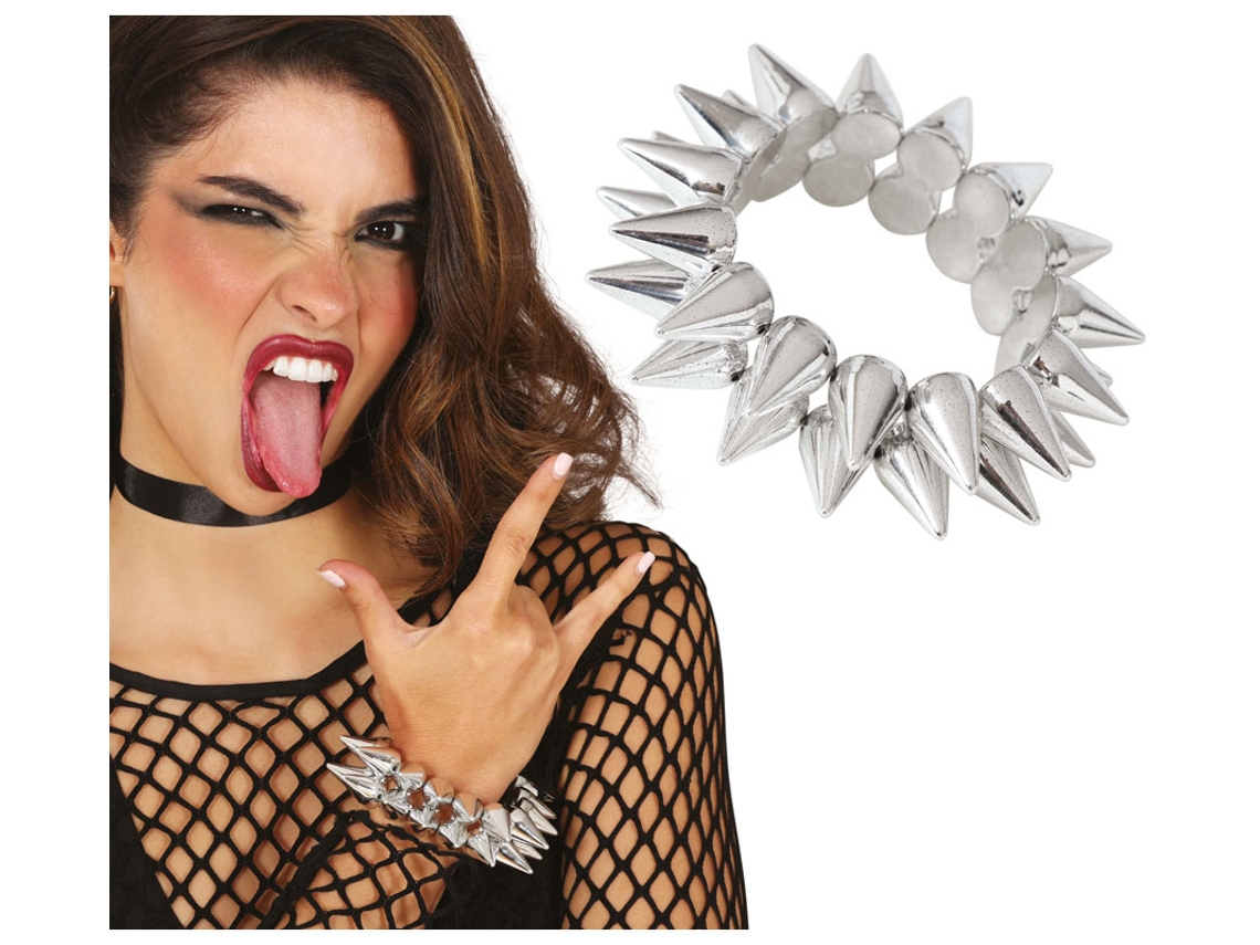 Pulseira com pontas prateadas